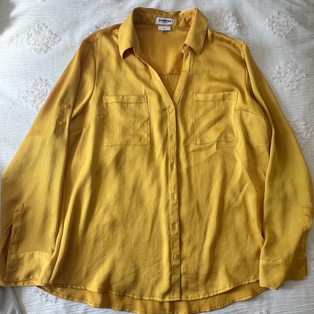Express Portofino Mustard Shirt